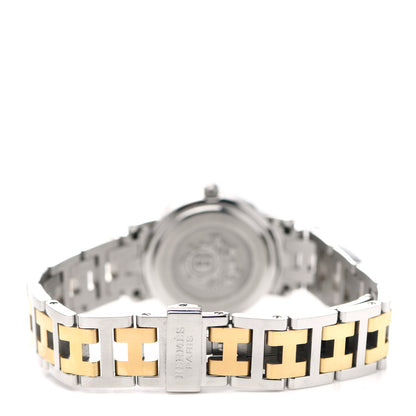 Hermes Stainless Steel 24mm Clipper Quartz Watch Gold 6 of 8