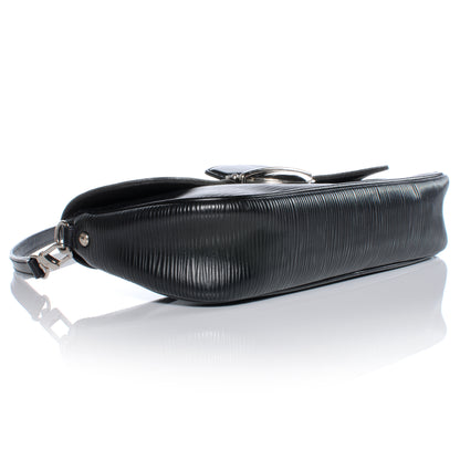 Louis Vuitton Epi Montaigne Clutch Black 4 of 7