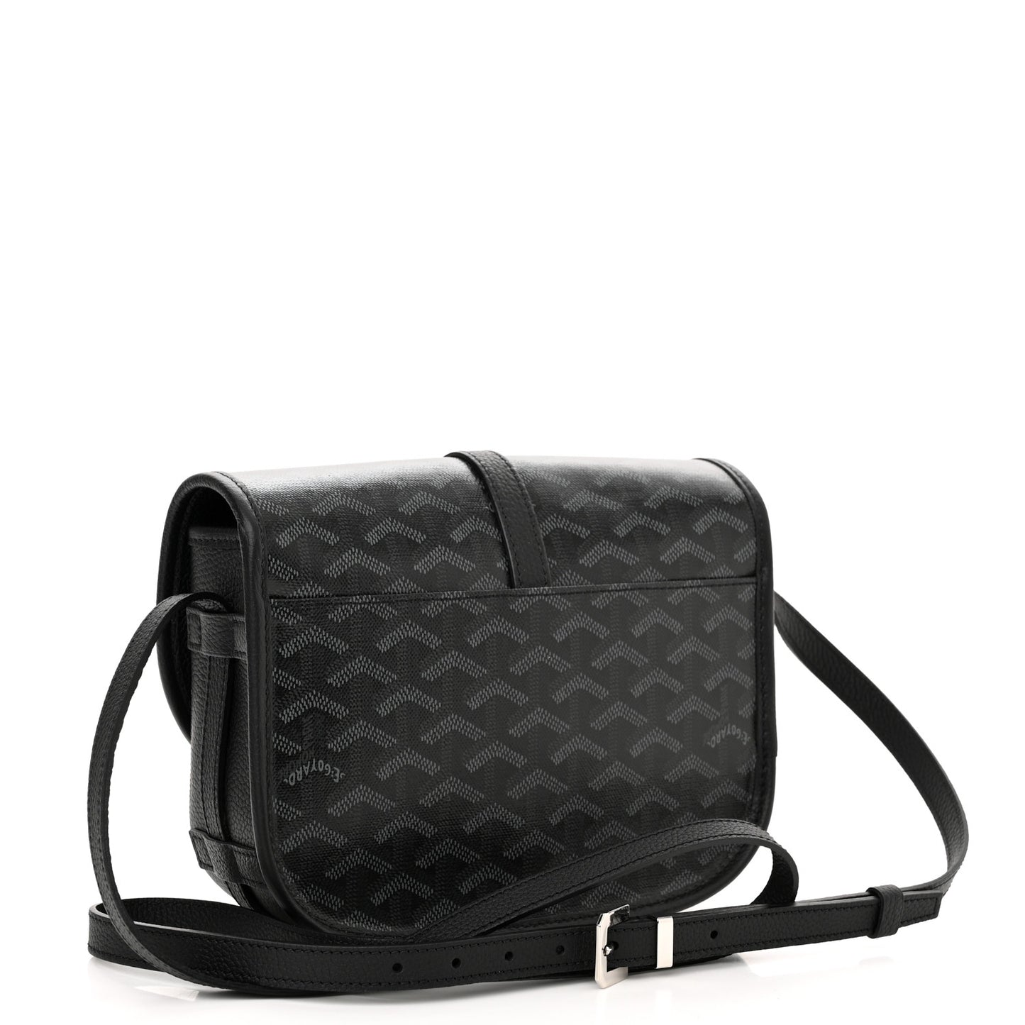 Goyardine Belvedere III PM Messenger Bag Jet Black