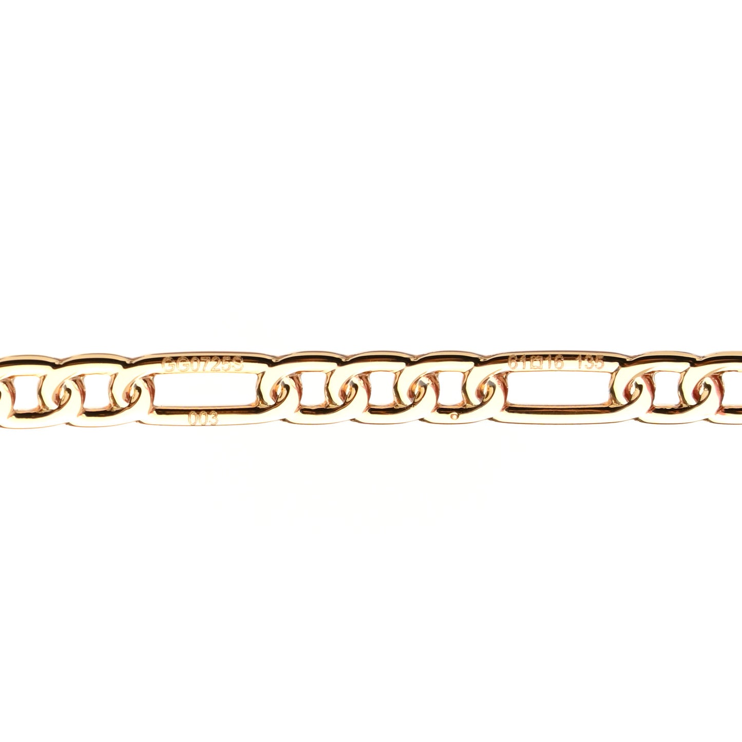 Aviator Charm Chain GG0725S Sunglasses Gold Pink