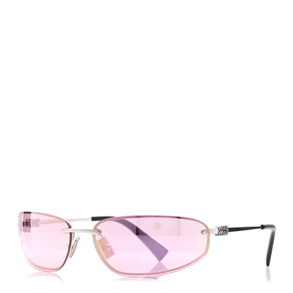 Miu Miu Metal Nocturne Sunglasses SMUA50 Pink Silver 1 of 8