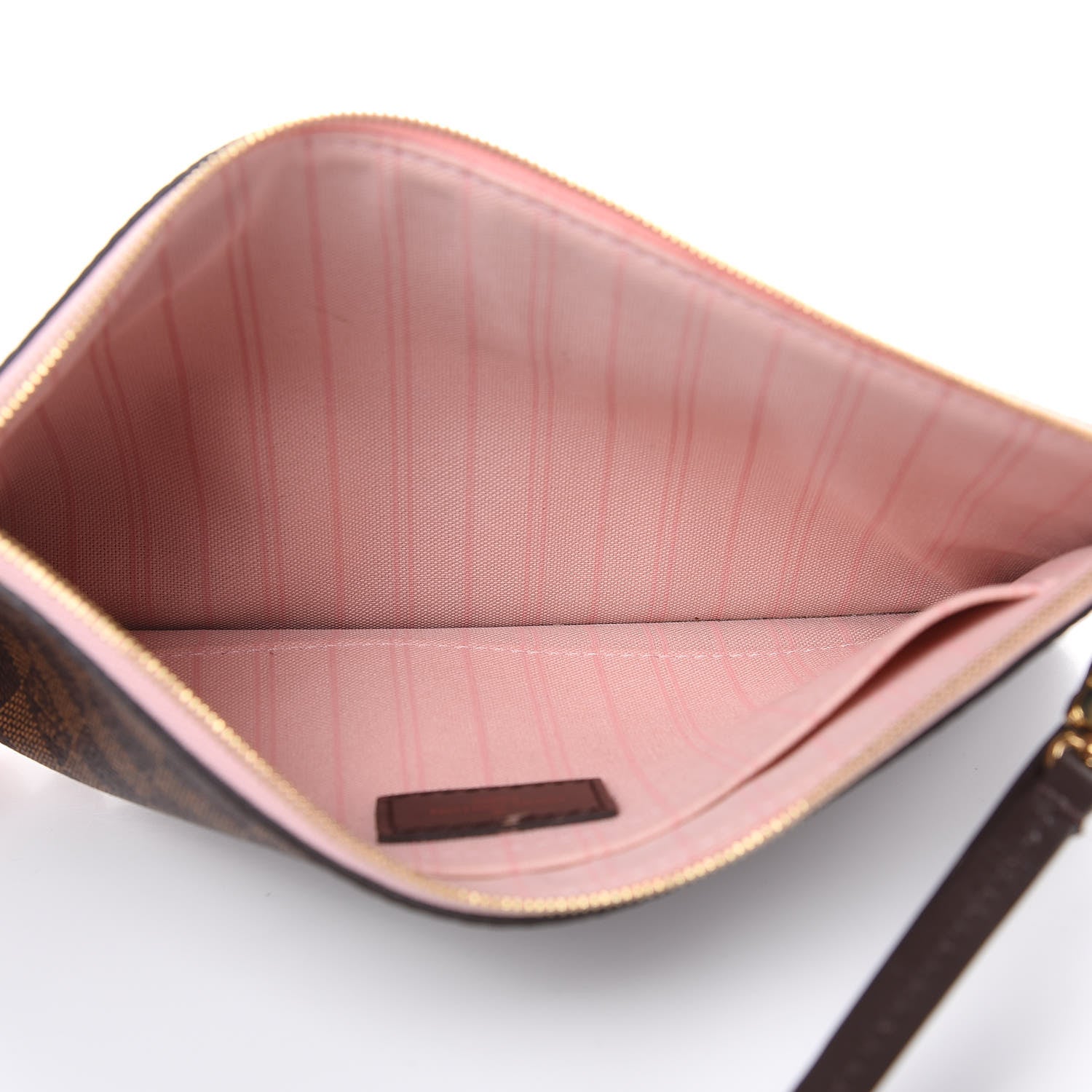 Louis Vuitton Damier Ebene Neverfull MM GM Pochette Rose Ballerine 5 of 10