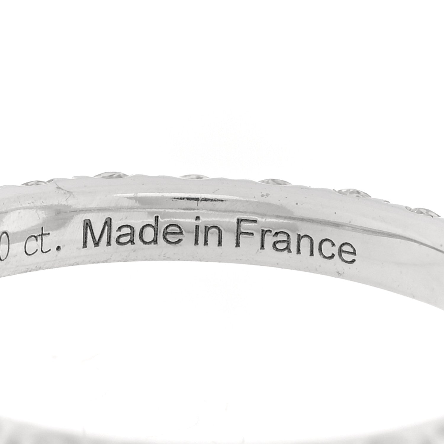 Hermes 18K White Gold Diamond Finesse Ring 51 5.75 6 of 6