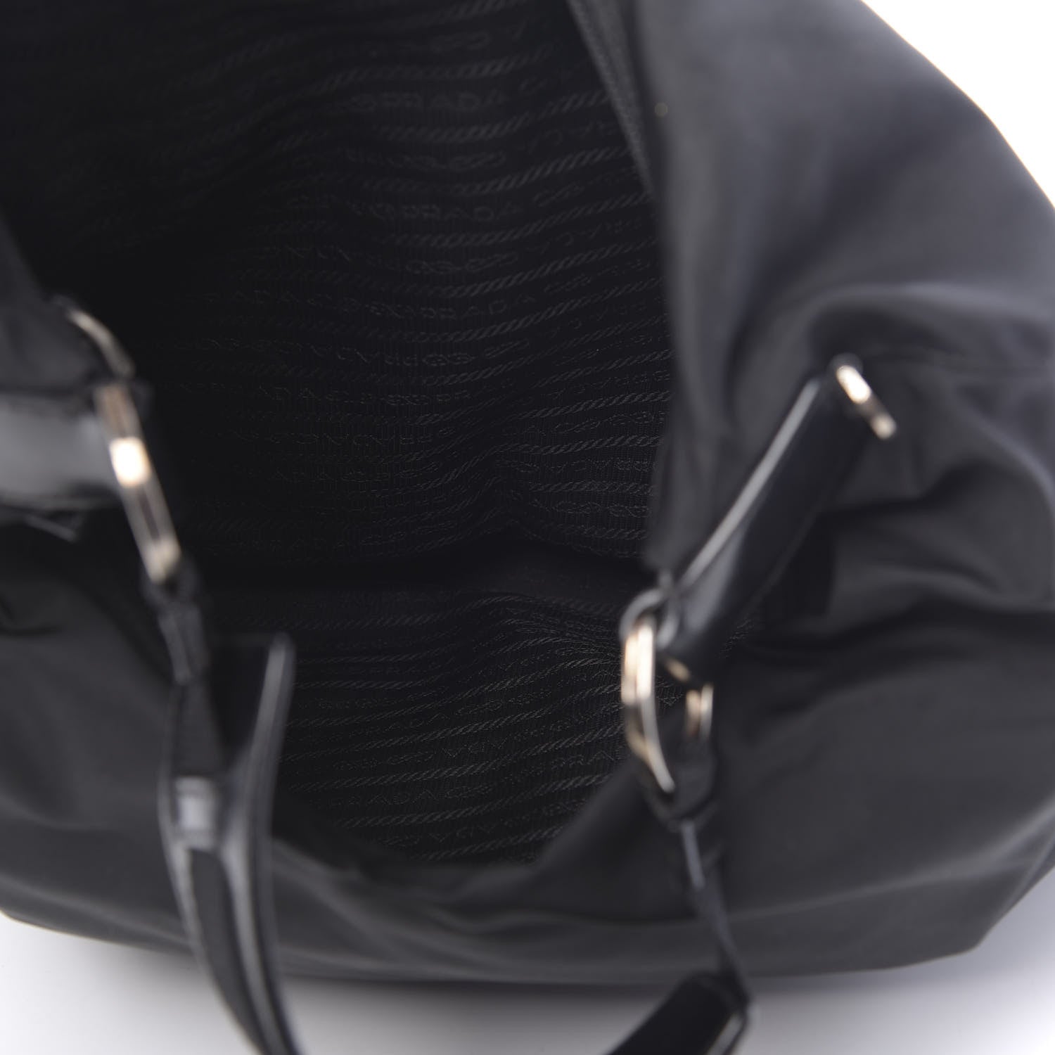 Prada Tessuto Nylon Hobo Black 5 of 10