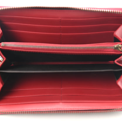 Gucci GG Supreme Monogram Cherries Zip Around Wallet Hibiscus Red 5 of 7