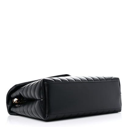 Saint Laurent Calfskin Y Quilted Monogram Medium Loulou Chain Satchel Black 4 of 11