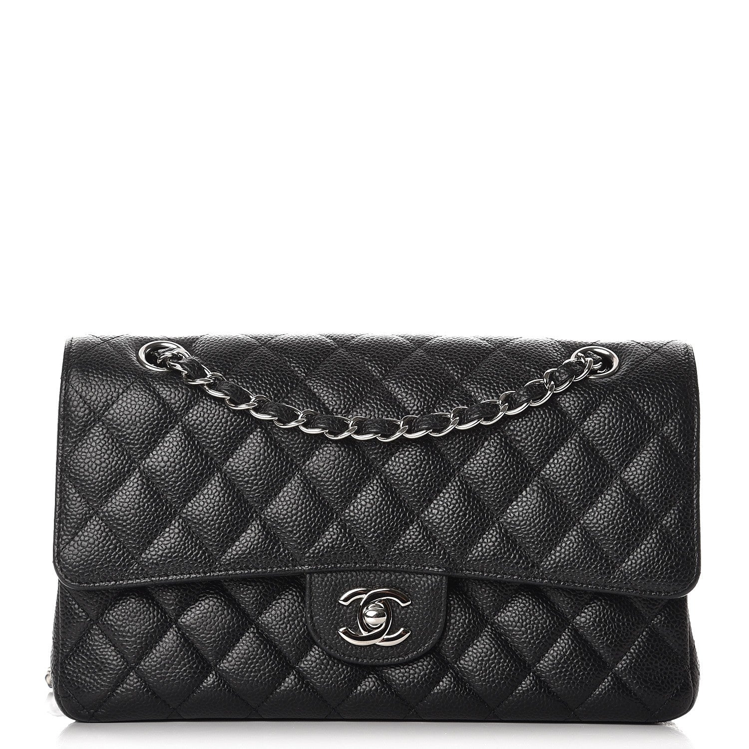 Chanel Caviar Quilted Medium Double Flap Black 1 of 9