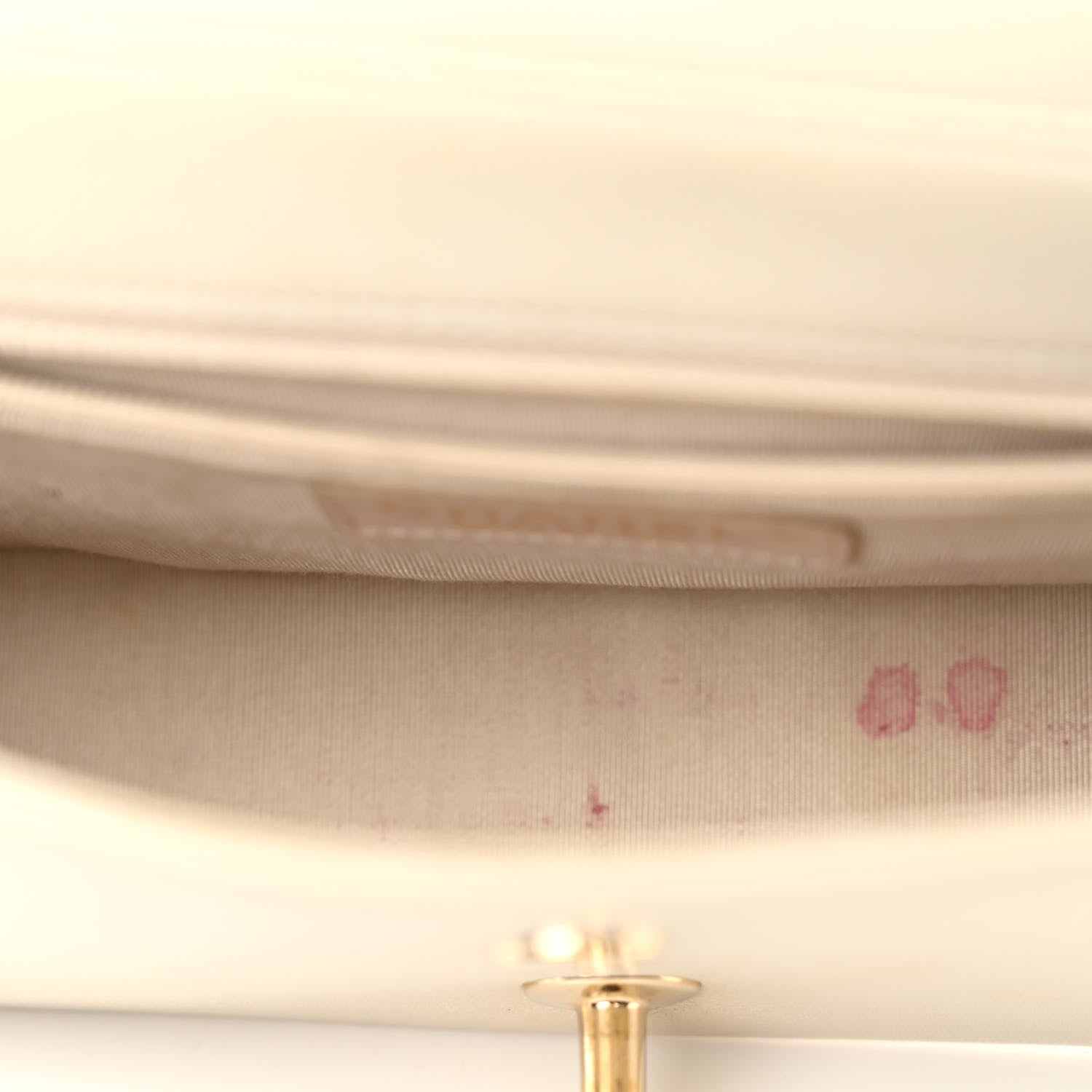 Chanel Sheepskin Chevron Quilted Medium Vintage Mademoiselle Flap White 5 of 11