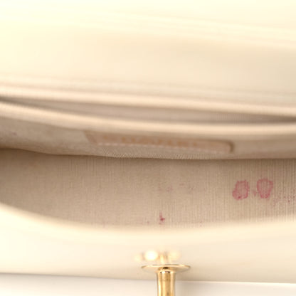 Chanel Sheepskin Chevron Quilted Medium Vintage Mademoiselle Flap White 5 of 11