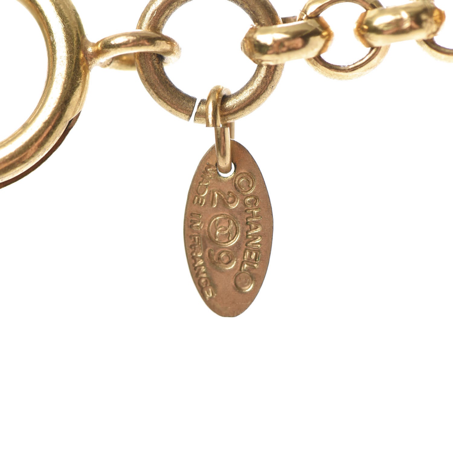 Chanel CC Medallion Chain Necklace Gold 6 of 6