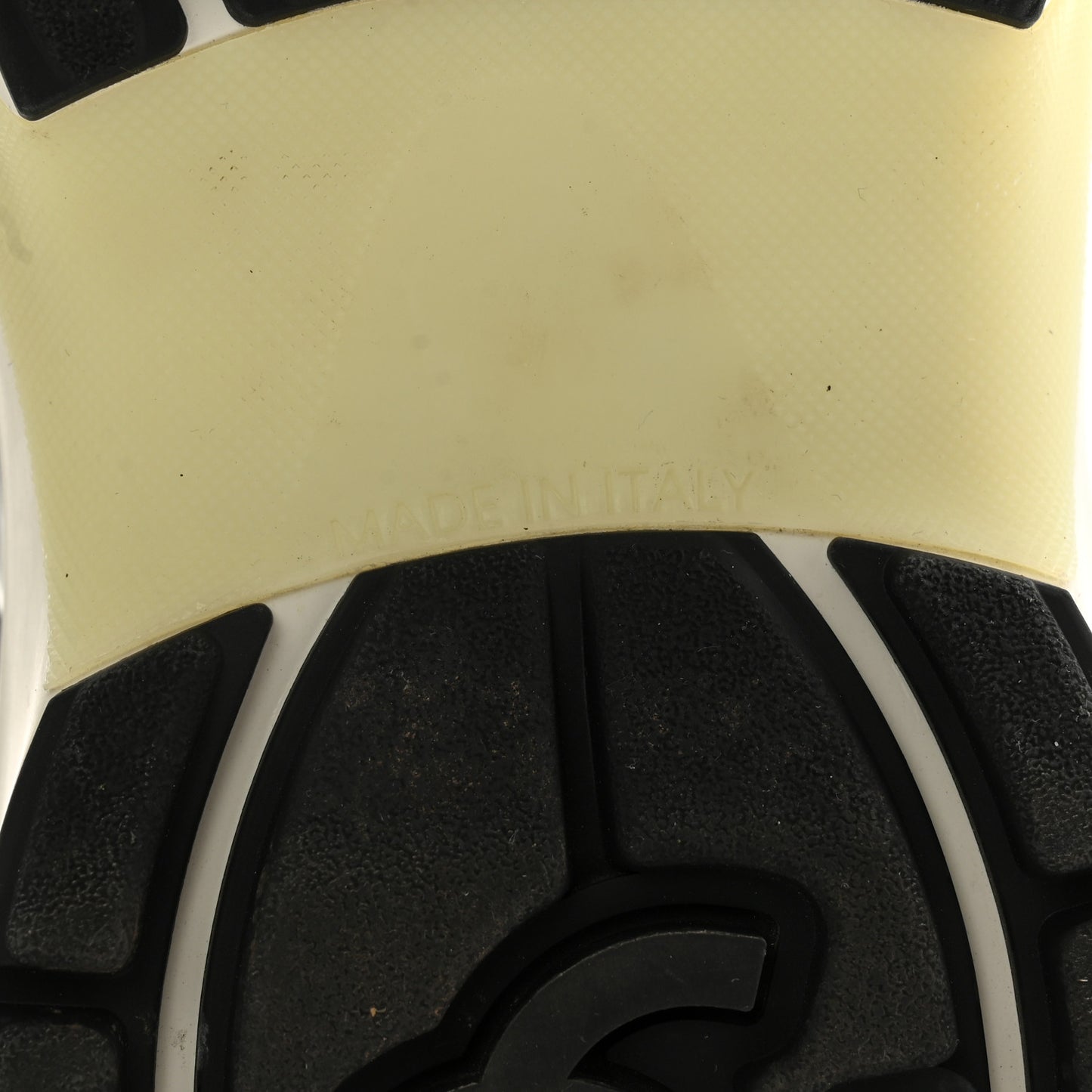 Fabric Laminated Calfskin Stretch CC Sneakers 40 White Silver