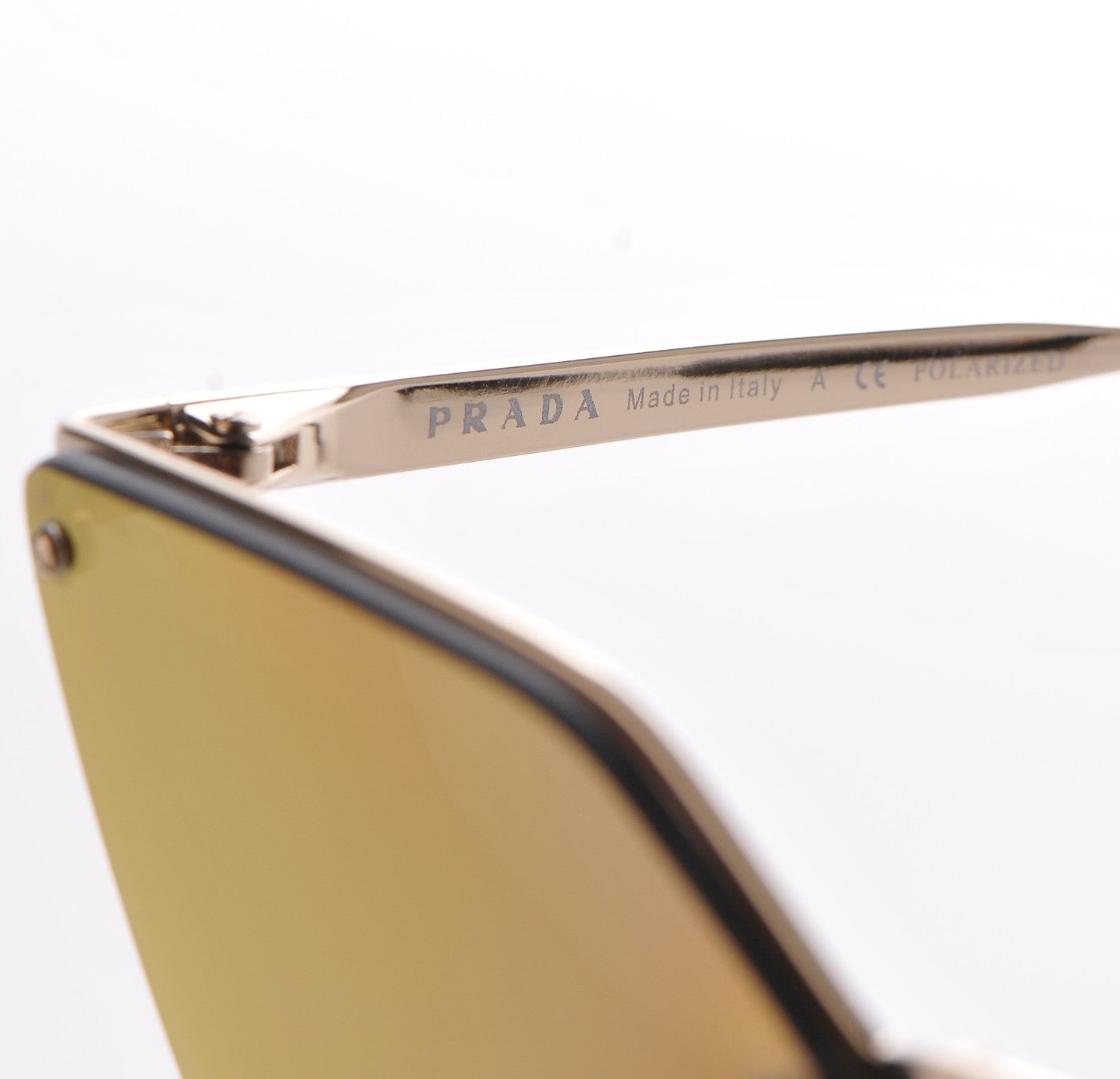 Prada Cat Eye Sunglasses SPR 68T Gold 5 of 8
