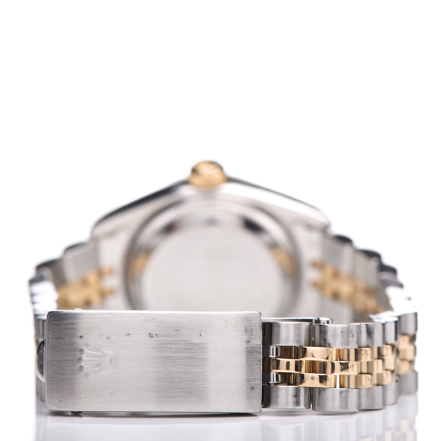 Rolex Stainless Steel 18K Yellow Gold Diamond 26mm Oyster Perpetual Datejust Watch Silver 69173 4 of 8