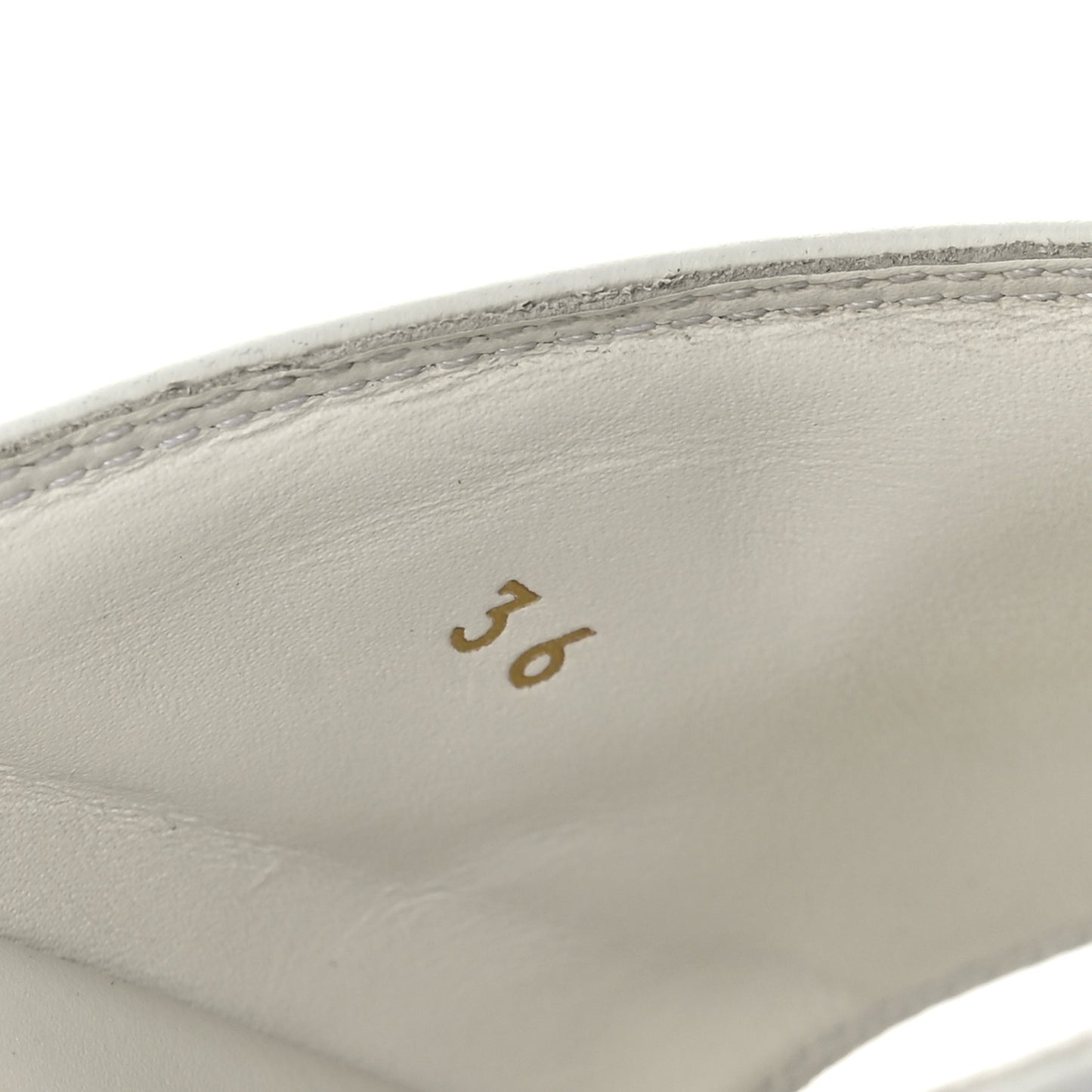 Vitello Womens Fendigraphy Slide Sandals 36 White Ice