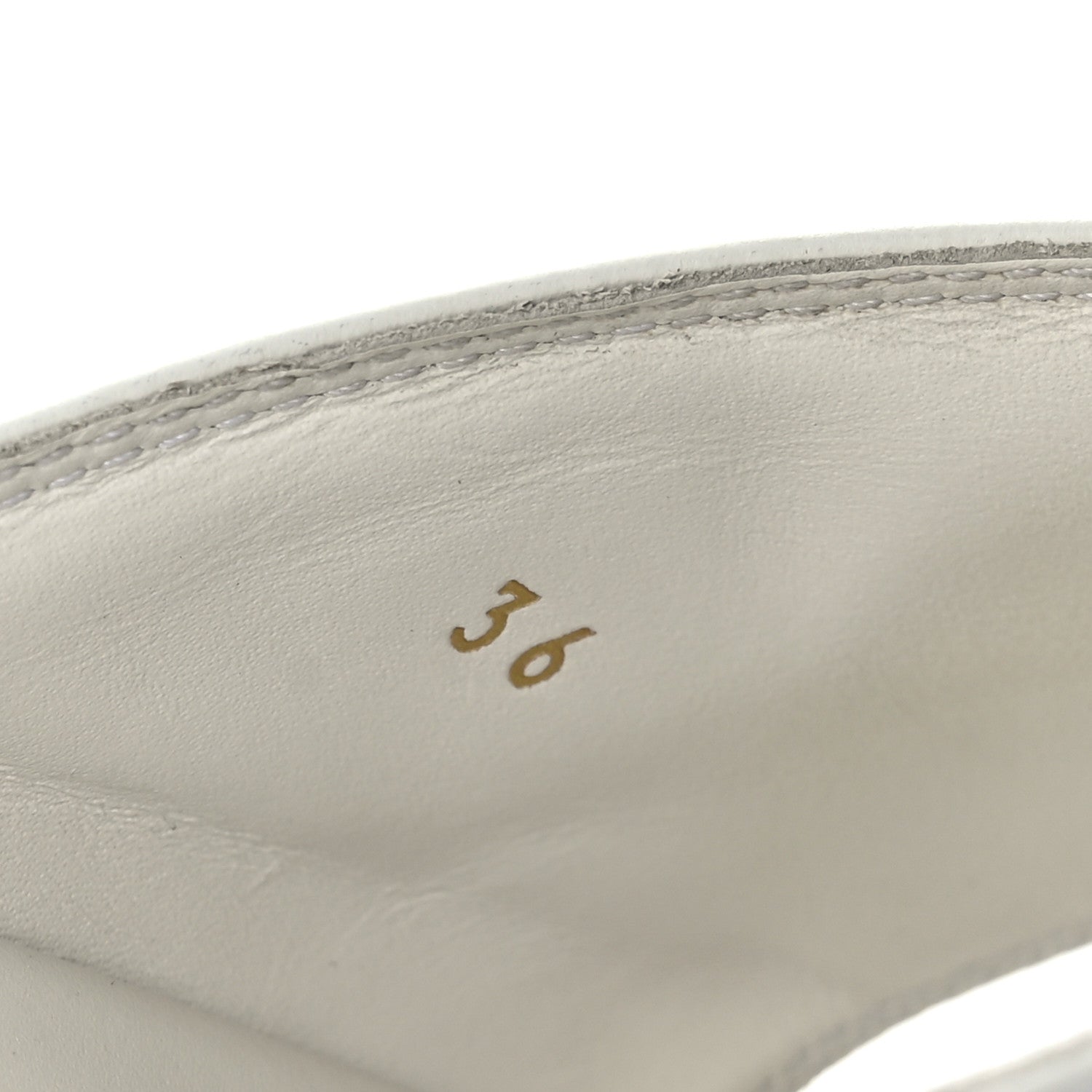 Fendi Vitello Womens Fendigraphy Slide Sandals 36 White Ice 6 of 8