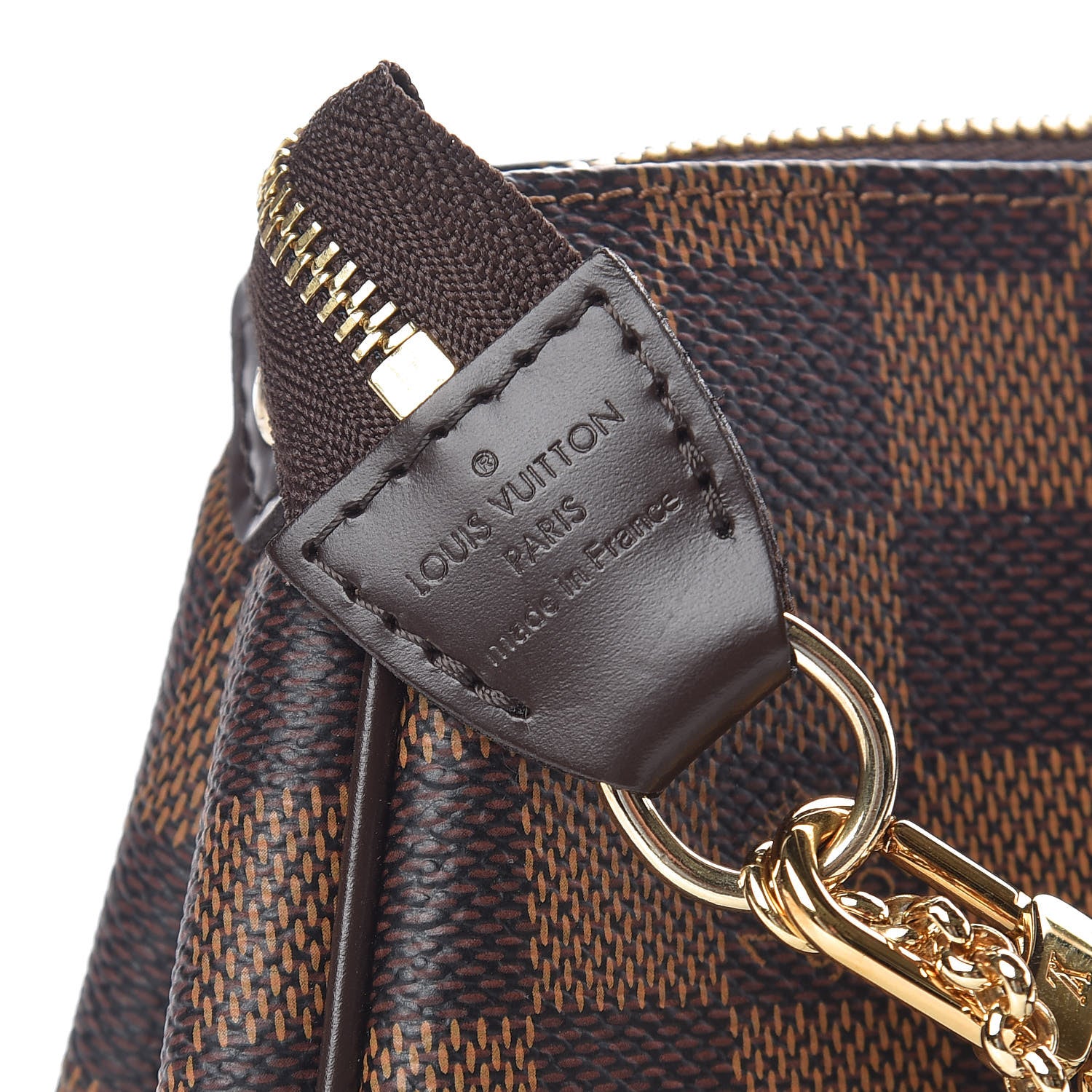 Louis Vuitton Damier Ebene Eva Clutch 6 of 10
