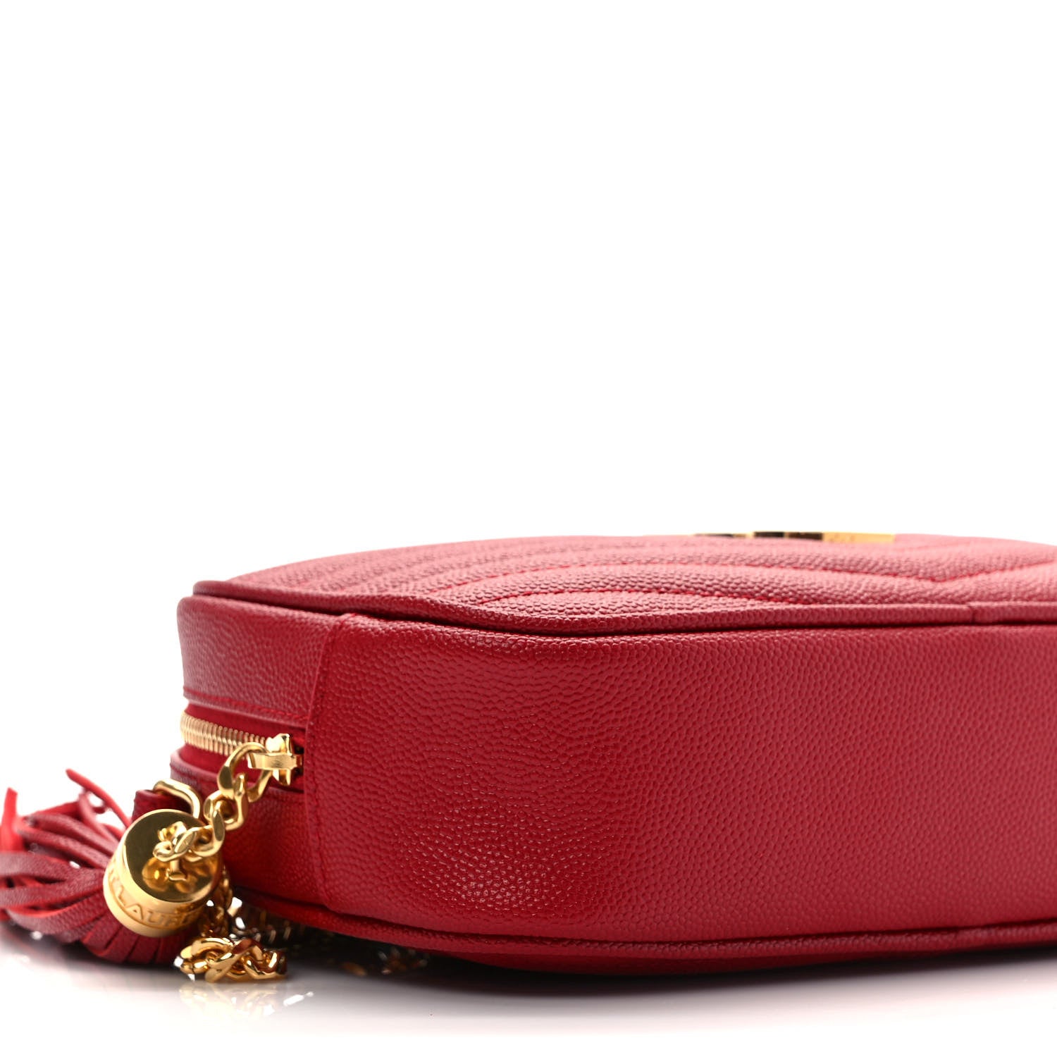 Saint Laurent Grain De Poudre Matelasse Monogram Mini Lou Camera Bag Eros Red 8 of 9