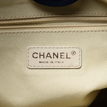 Chanel Denim Mini Deauville Tote Dark Blue 5 of 10