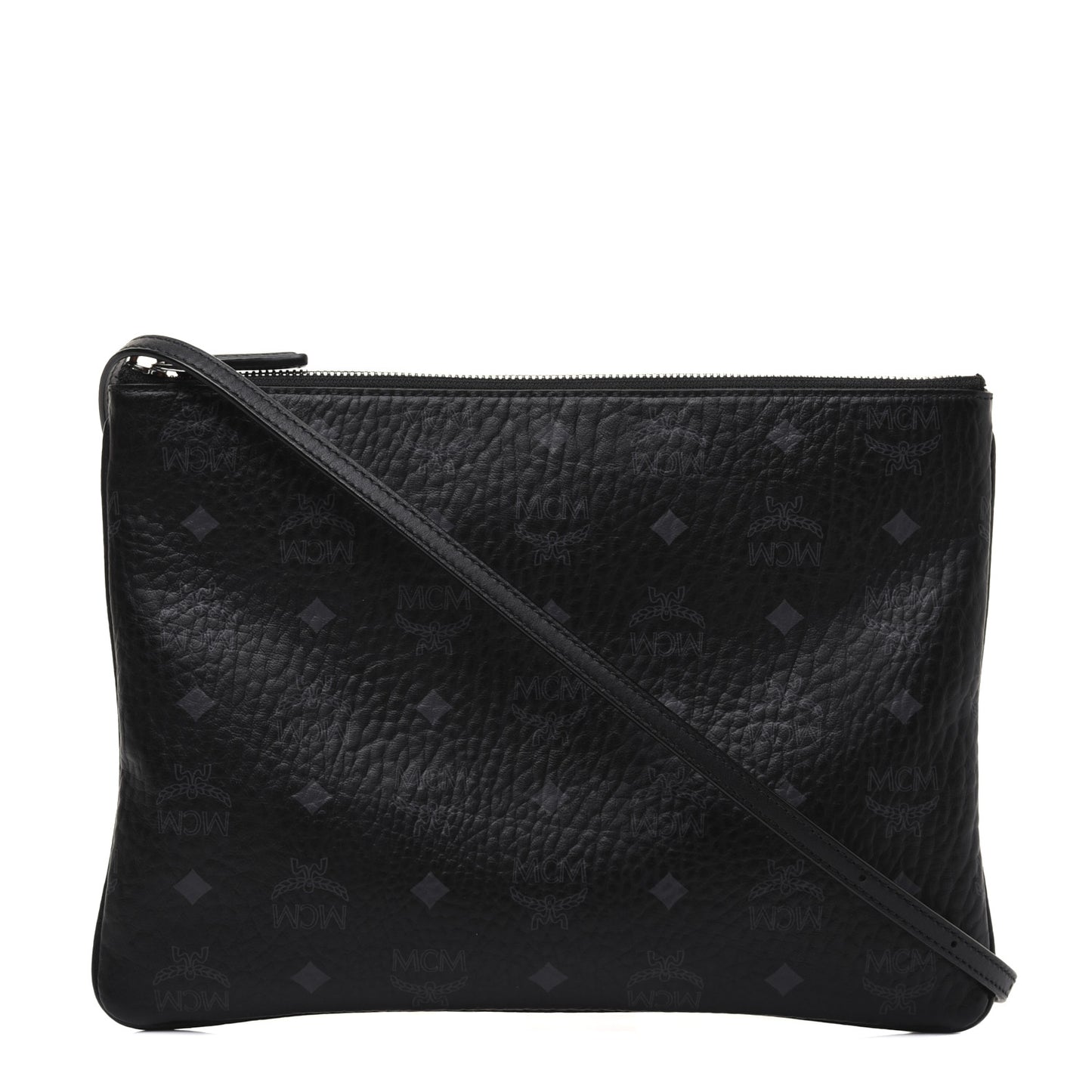 Visetos Medium Crossbody Pouch Black