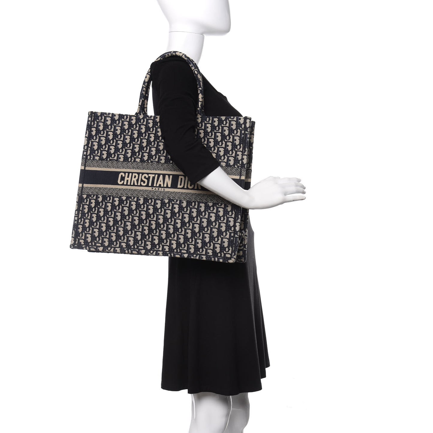 Oblique Book Tote Blue Multicolor