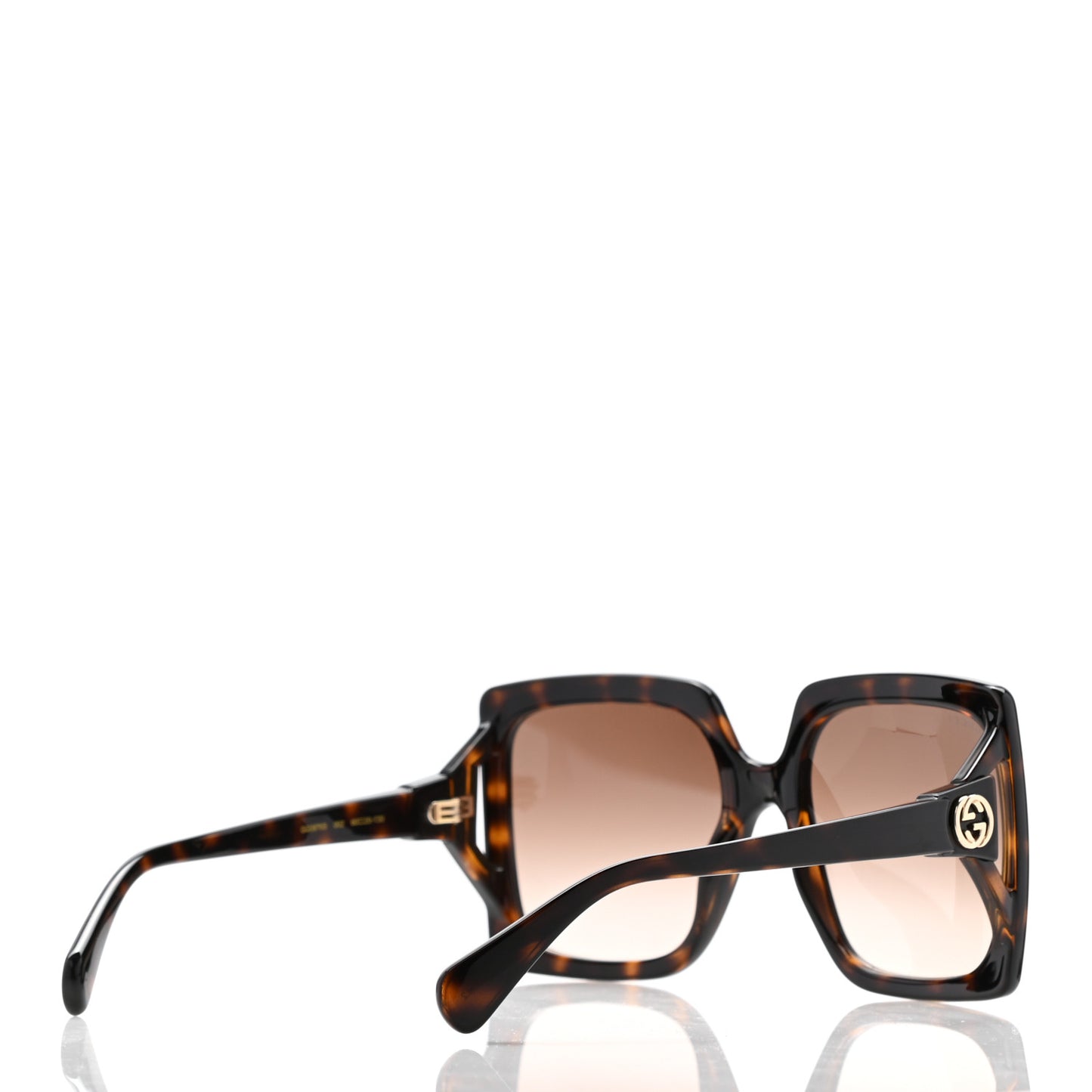 Acetate Square Frame Sunglasses GG0876S Tortoise