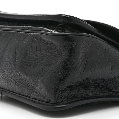 Saint Laurent Crinkled Calfskin Matelasse Monogram Medium Niki Chain Satchel Black 10 of 10