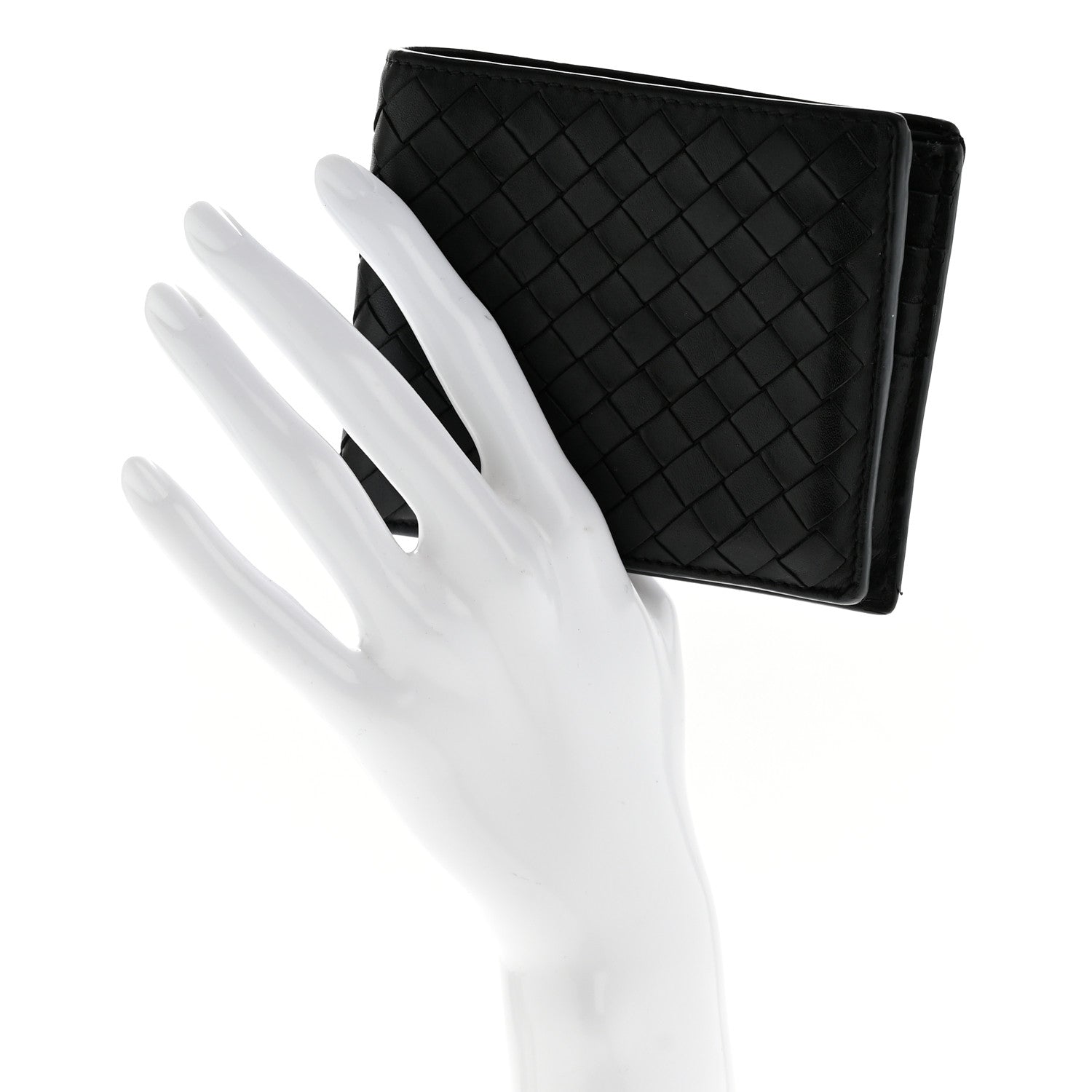 Bottega Veneta Nappa Intrecciato Bi-Fold Wallet Black 2 of 12