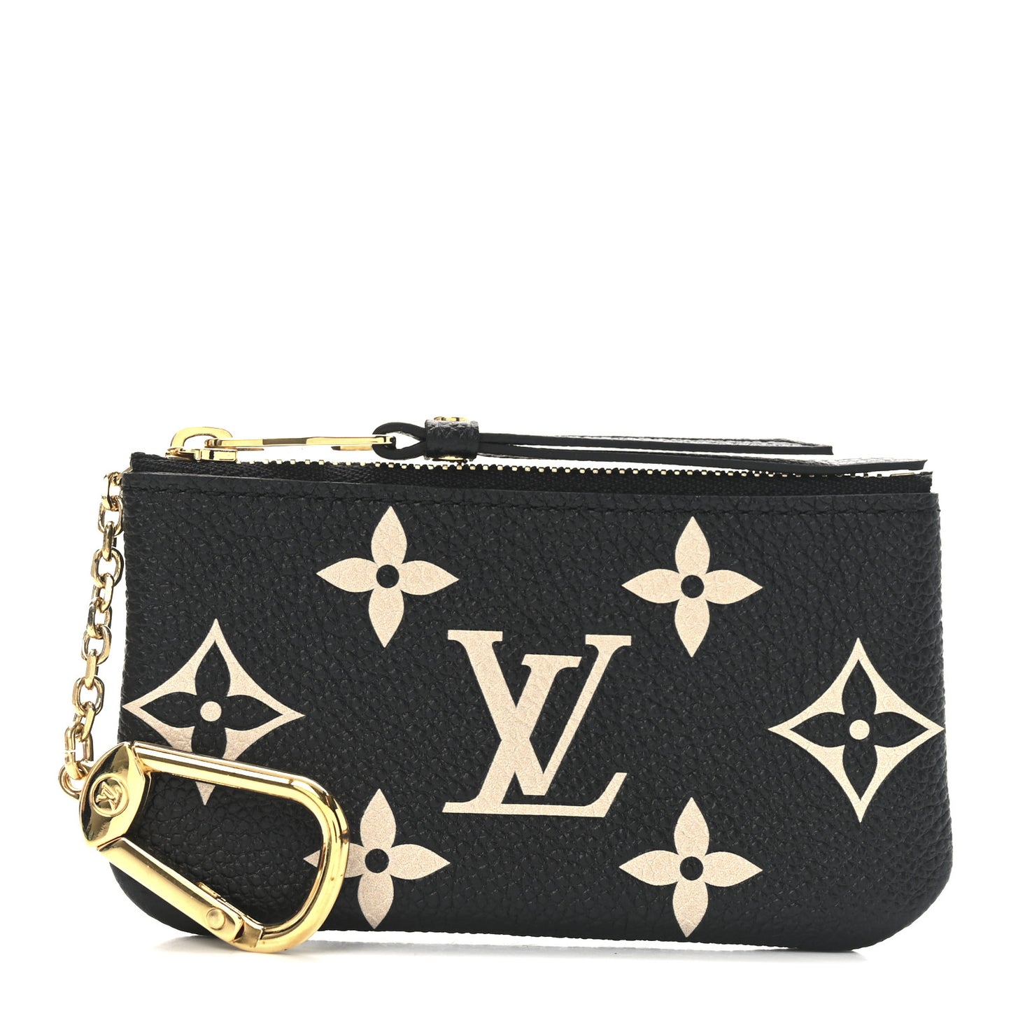 Empreinte Monogram Giant Key Pouch Black Beige