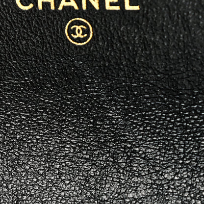 Chanel Lambskin Quilted Dynasty Flap Phone Holder With Chain Black 9 of 12