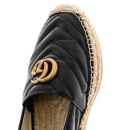 Gucci Nappa Matelasse GG Marmont Espadrilles 40.5 Black 12 of 13