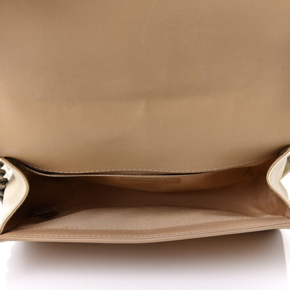 Chanel Lambskin Quilted Medium Boy Flap Ivory Havana Beige 4 of 9