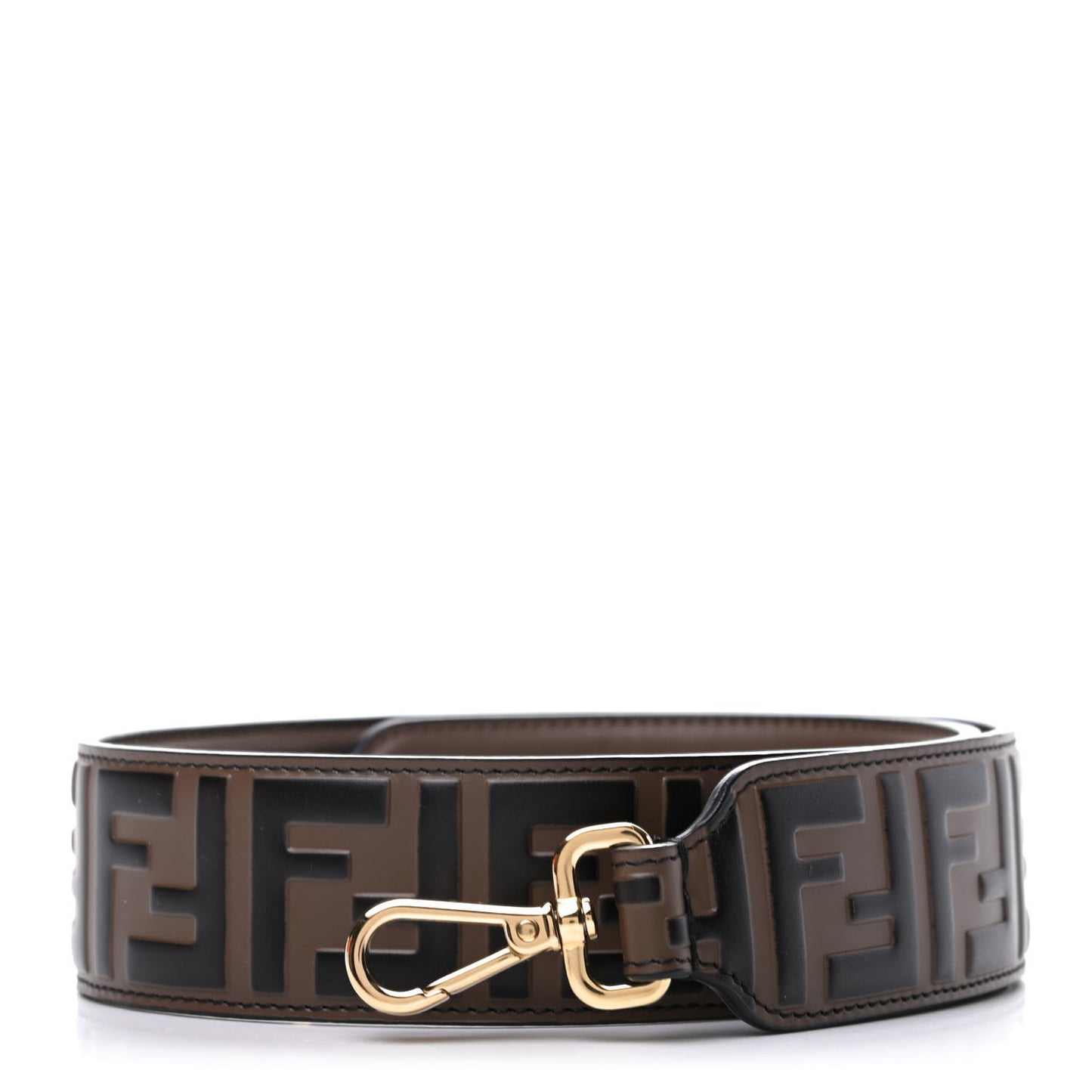 Vitello Century Bi-Color FF 1974 Embossed Strap You Maya Black