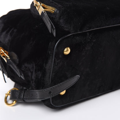 Miu Miu Velluto Froisse Backpack Black 9 of 10