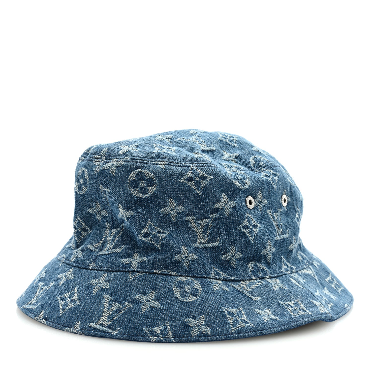 Louis Vuitton Monogram Denim Transformable Bob Bucket Hat 62 Blue 5 of 12