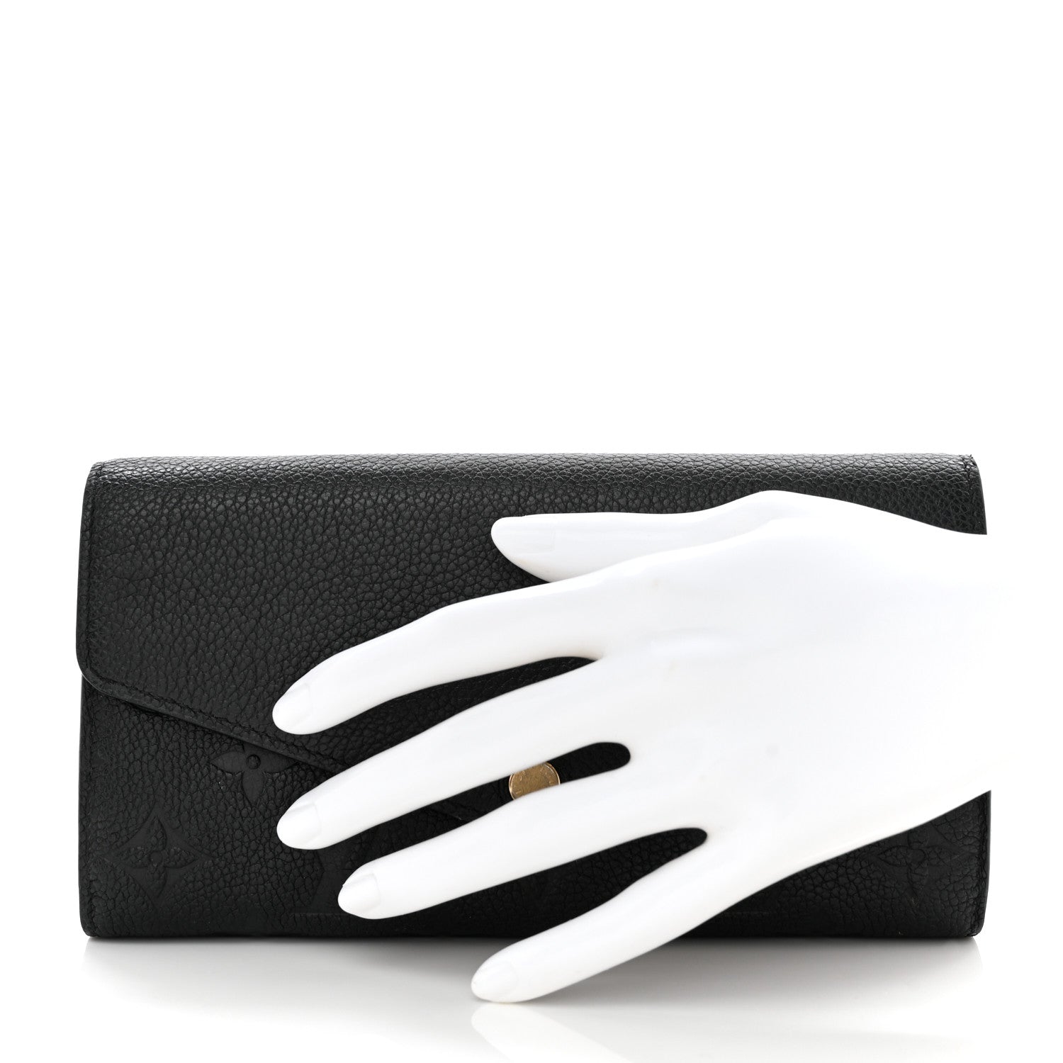Louis Vuitton LOUIS VUITTON Empreinte Curieuse Wallet Black 2 of 8