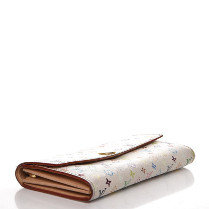 Louis Vuitton Monogram Multicolor Sarah Wallet White 4 of 12