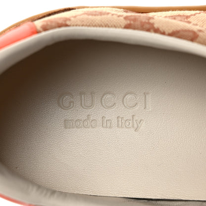 Gucci GG Monogram Suede Web Mens G74 Sneakers 12 Beige Ruggine Cuir 7 of 9