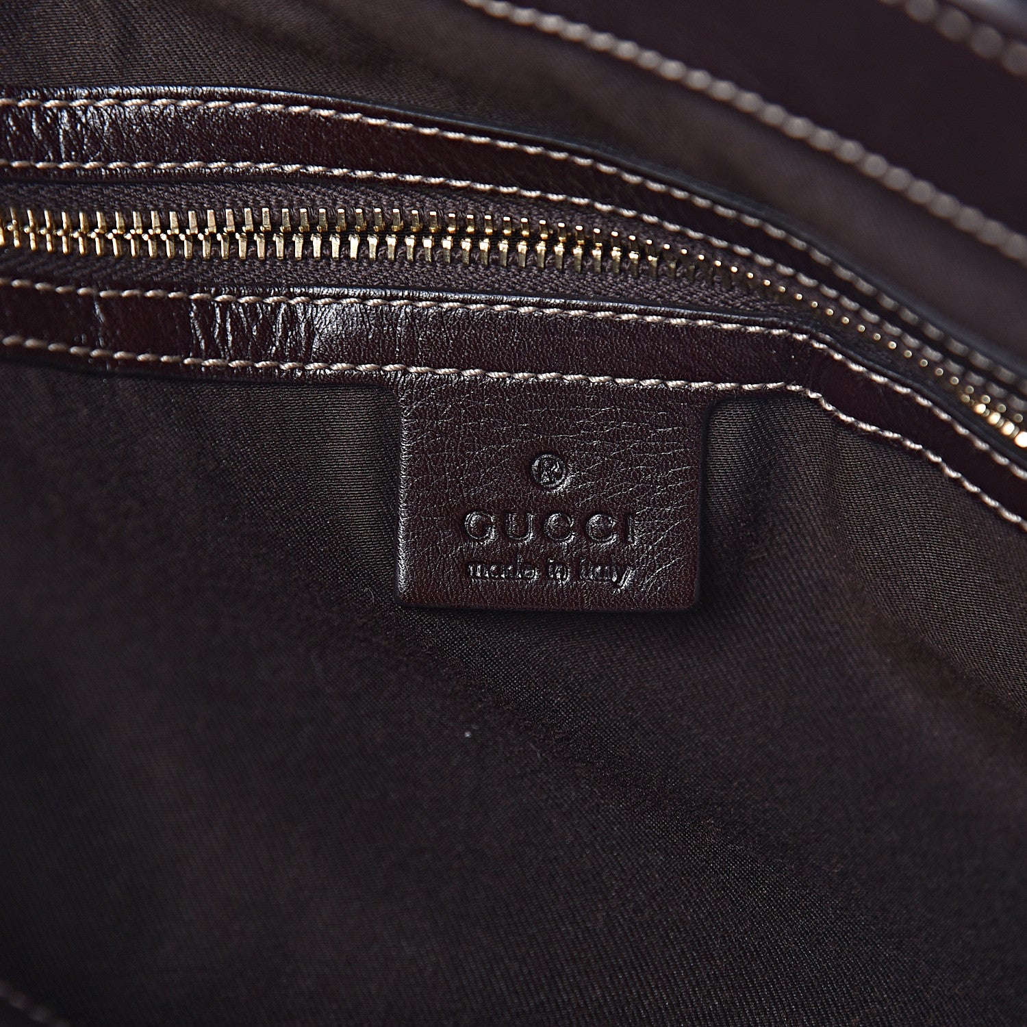 Gucci Calfskin Large Britt Shoulder Bag Dark Brown 6 of 11