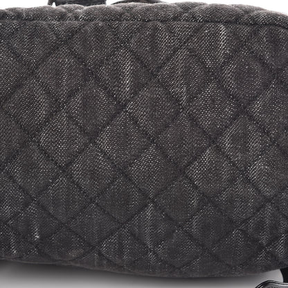 Chanel Washed Denim Quilted Large Urban Spirit Backpack Black 14 of 18