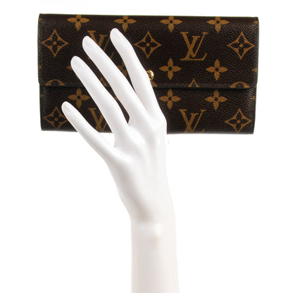Louis Vuitton Monogram Leopard Sarah Wallet Blanc Corail 2 of 9