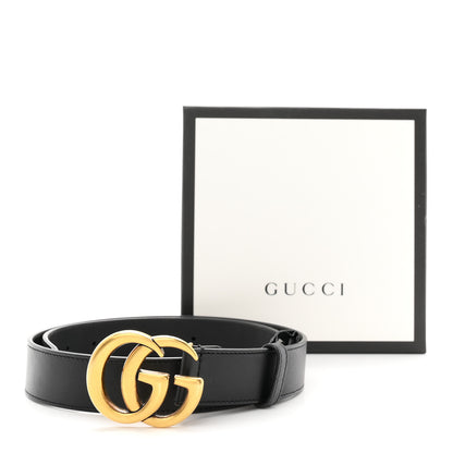 Gucci Calfskin Double G 30mm Belt 85 34 Black 6 of 6