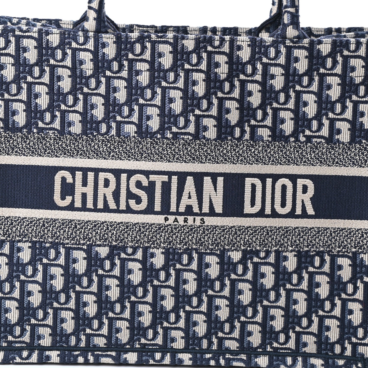 Christian Dior Oblique Medium Book Tote Blue Multicolor 7 of 9