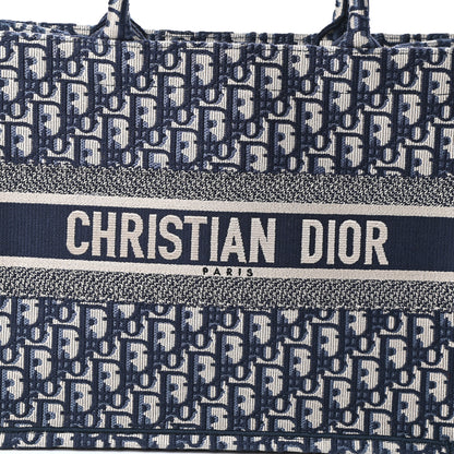 Christian Dior Oblique Medium Book Tote Blue Multicolor 7 of 9