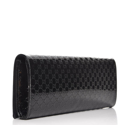 Gucci Patent Microguccissima Small Broadway Clutch Black 3 of 8
