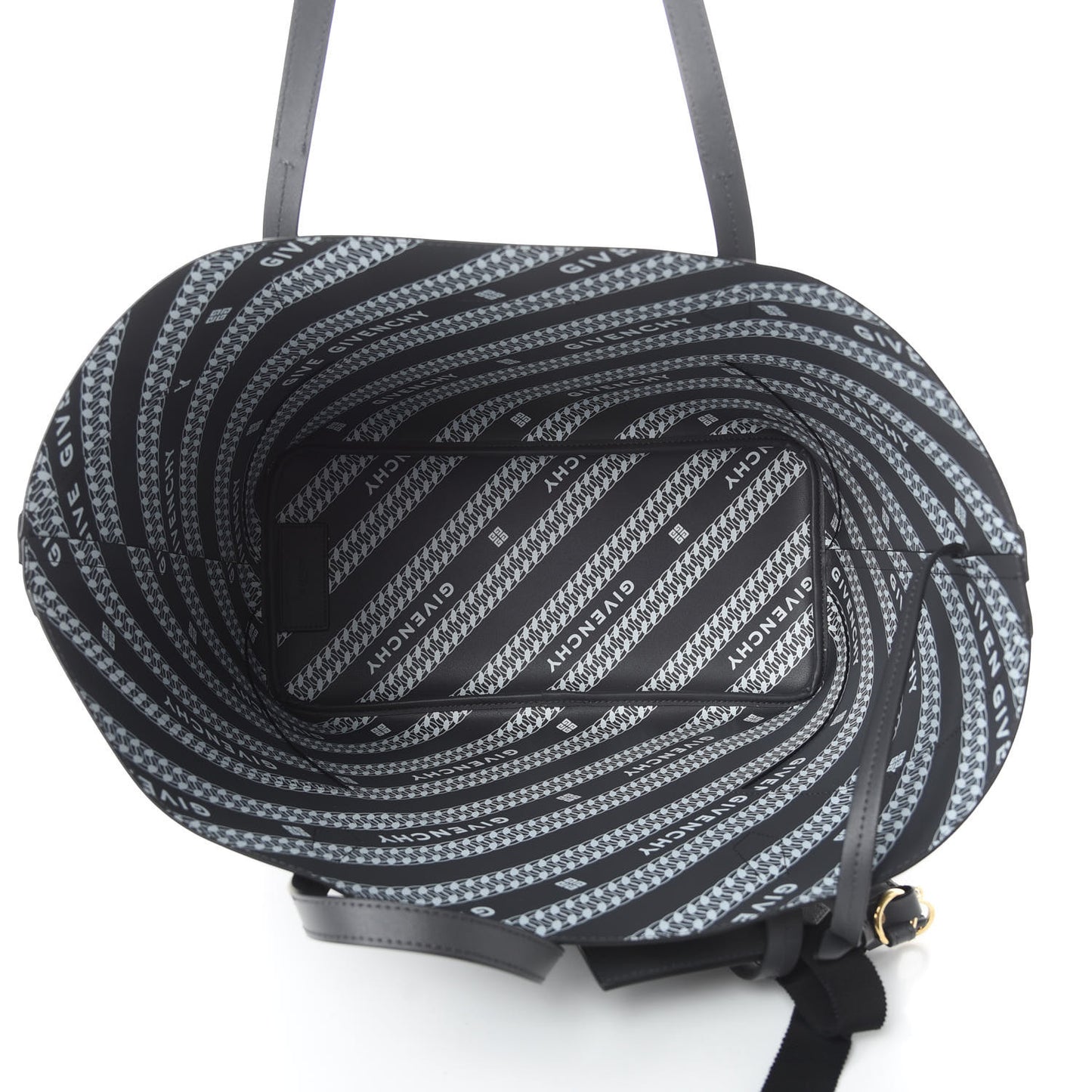 Smooth Calfskin Wing Shopper Tote Grey