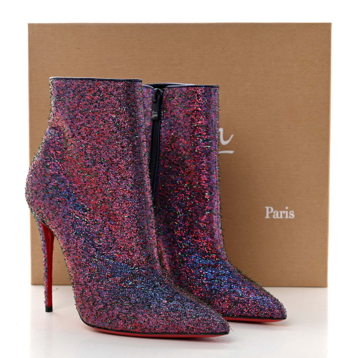 Satin So Kate Starlight Booty 100 Ankle Boots 38 Purple Multicolor