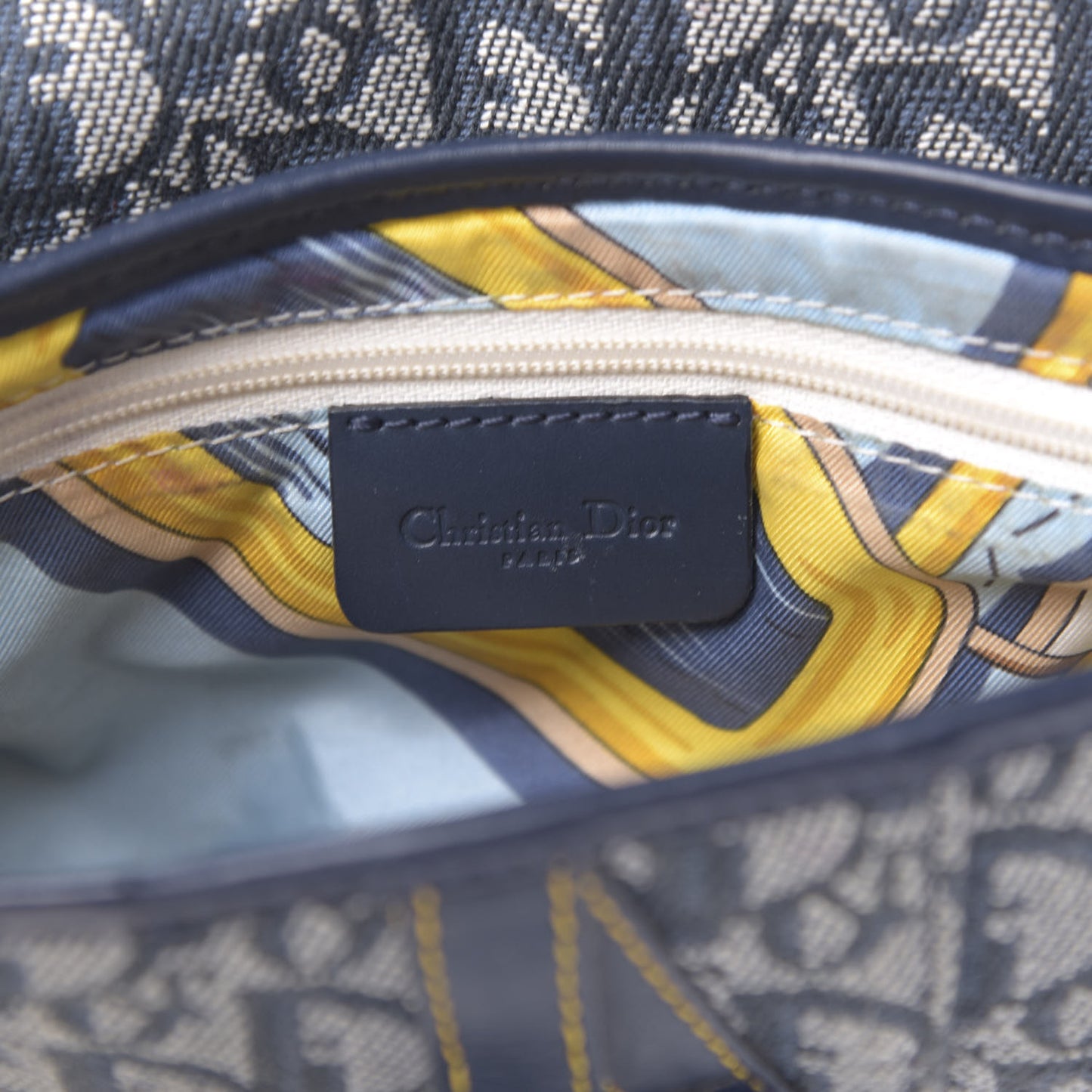 Monogram Saddle Bag Blue