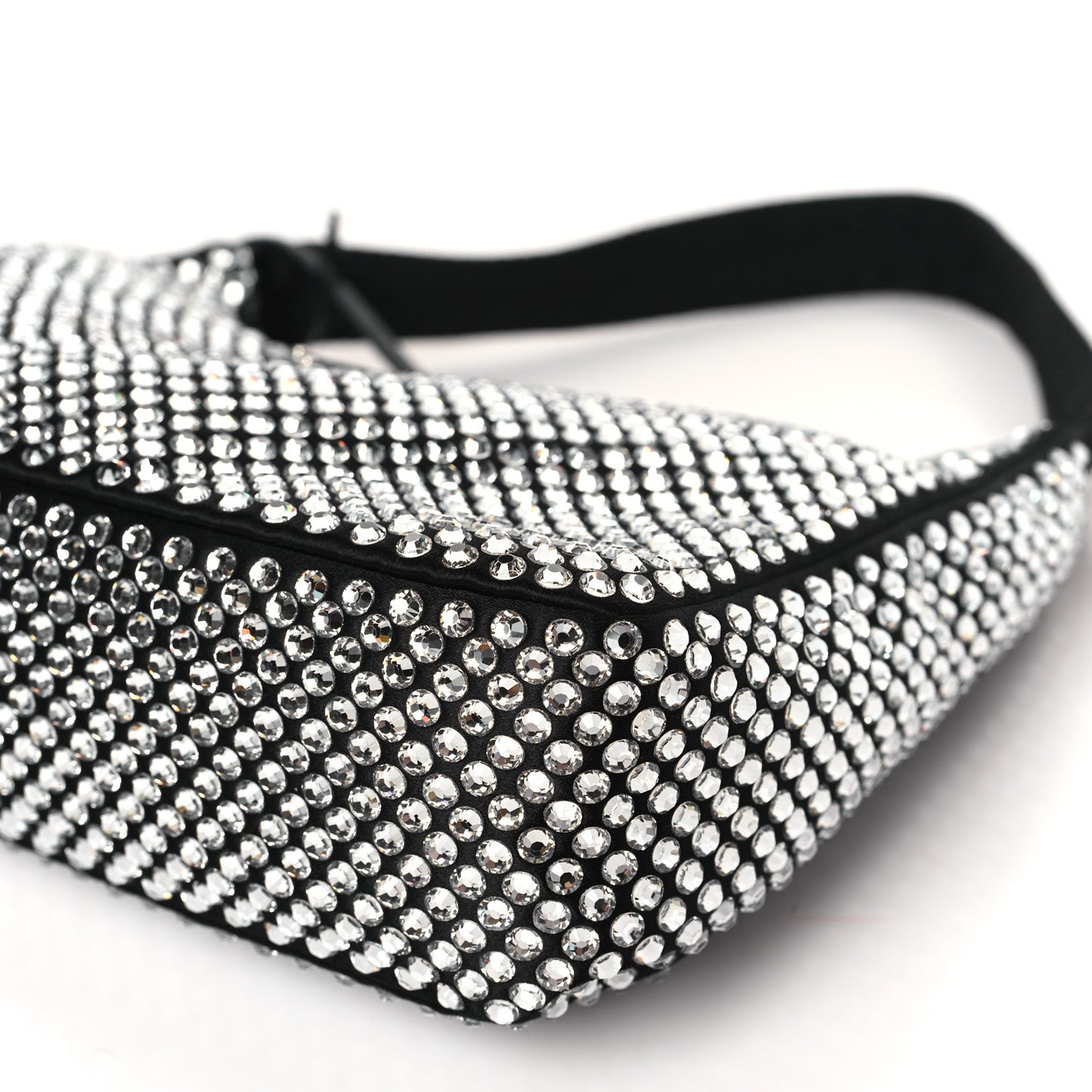 Satin Crystal Mini Re-Edition 2000 Bag Cristal