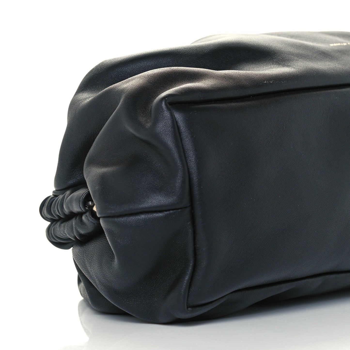 Lambskin Cloud Clutch Black Flamma