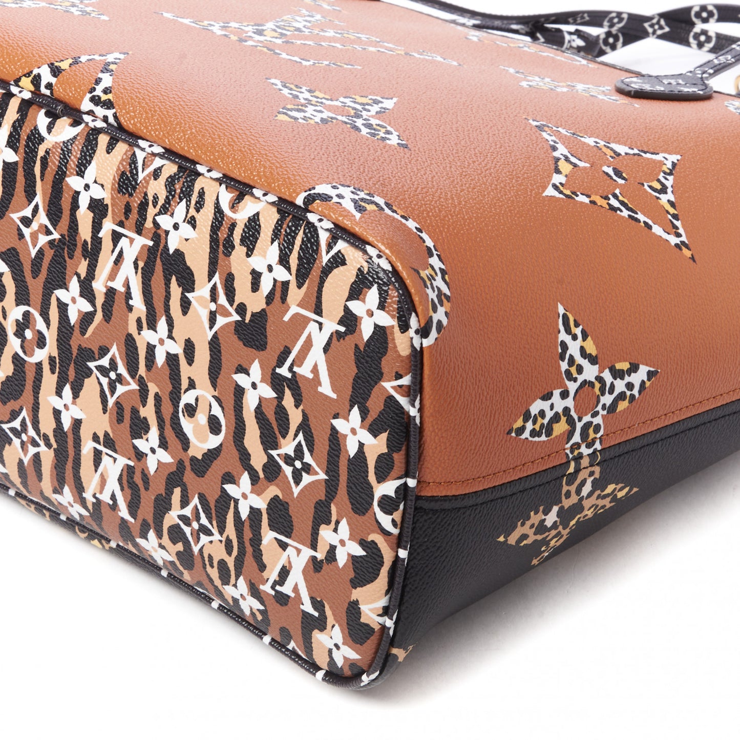 Monogram Giant Jungle Neverfull MM Black